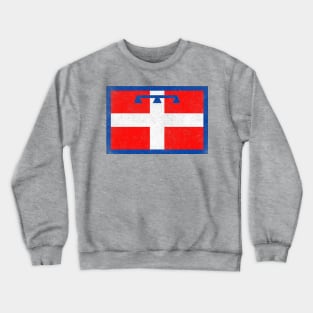 Piemonte / Piedmont Italia Flag Vintage Look Design Crewneck Sweatshirt